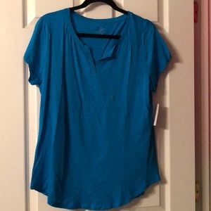 New York and Company NWT Split Neck T-Shirt